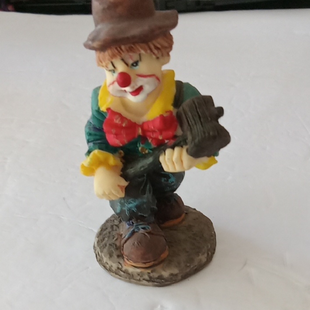 Boy Clown Figurine with Hammer